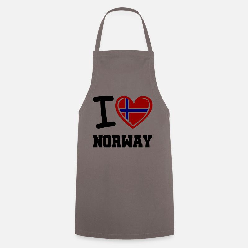 i love norway - Kochschürze - Grau
