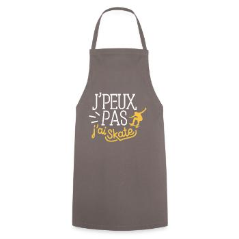 J'peux pas j'ai skate - Tablier de cuisine - gris - Devant - AI Model Male 185 dark (185cm)