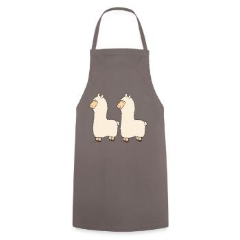 Lama Double Pack - Tablier de cuisine - gris - Devant - AI Model Male 185 dark (185cm)