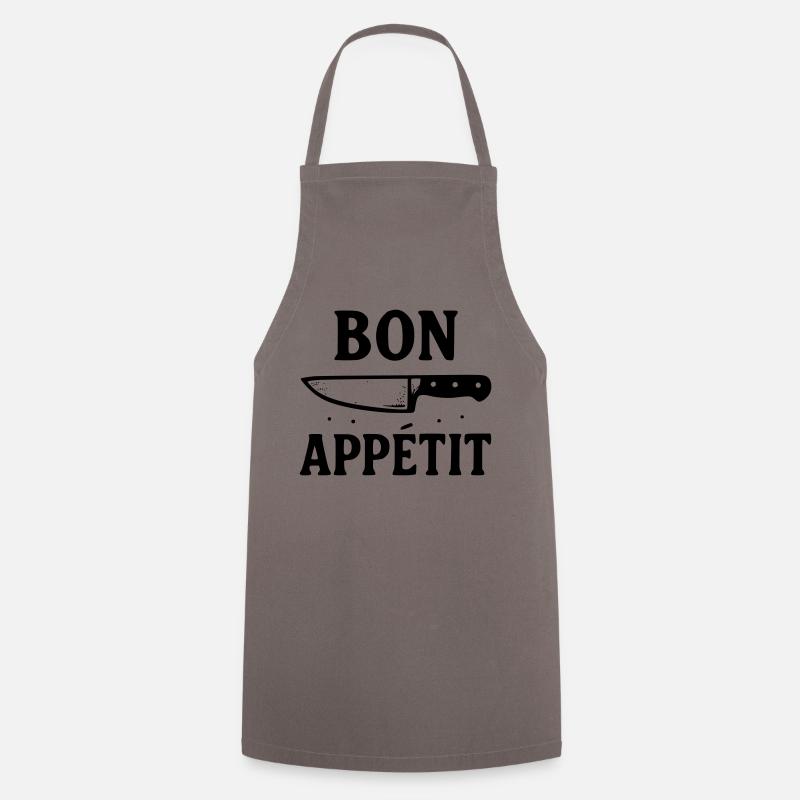 Enjoy your meal - Cooking Apron - grey