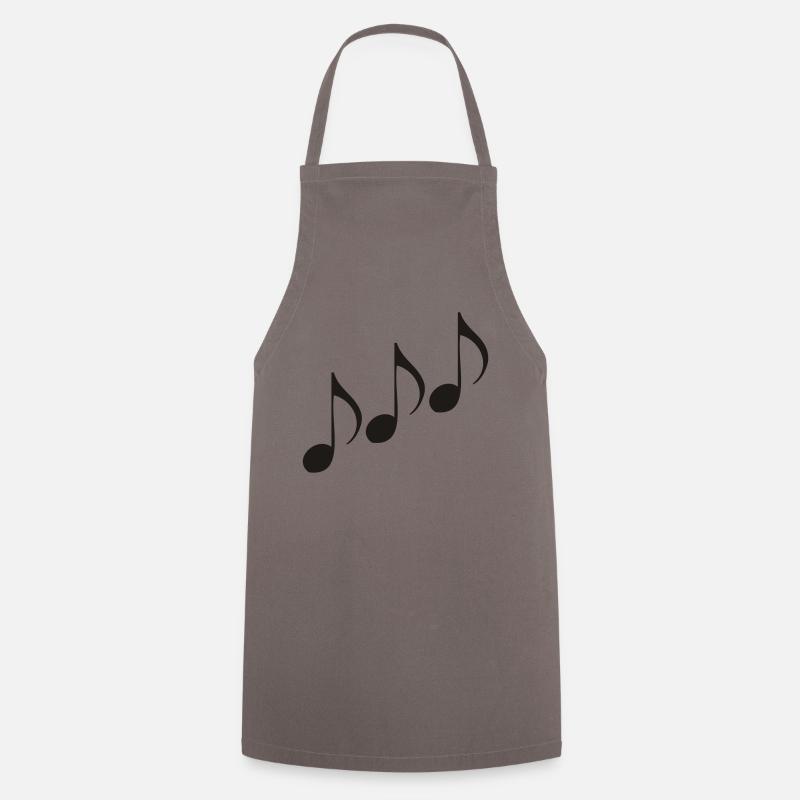 Note de Musique - Tablier de cuisine - gris