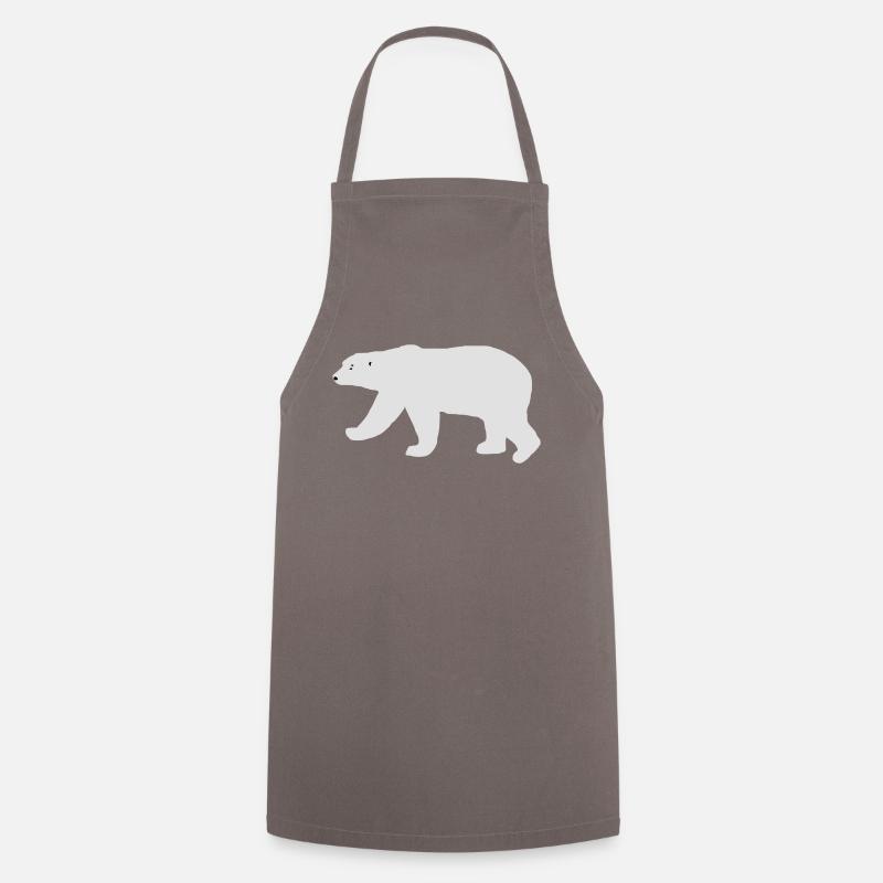 Eisbär - Kochschürze - Grau