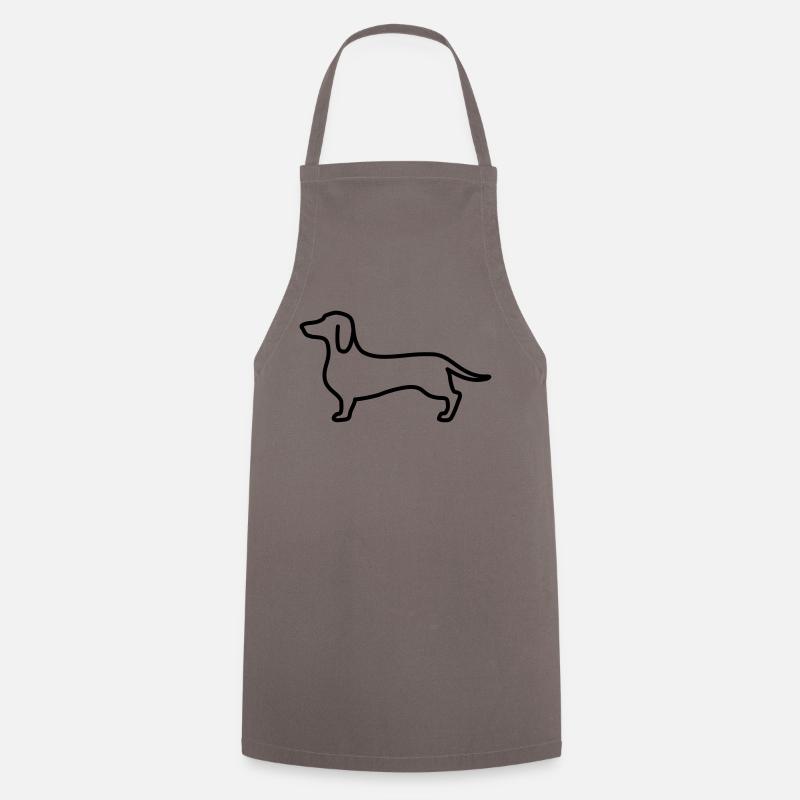 sausage dog - Cooking Apron - grey