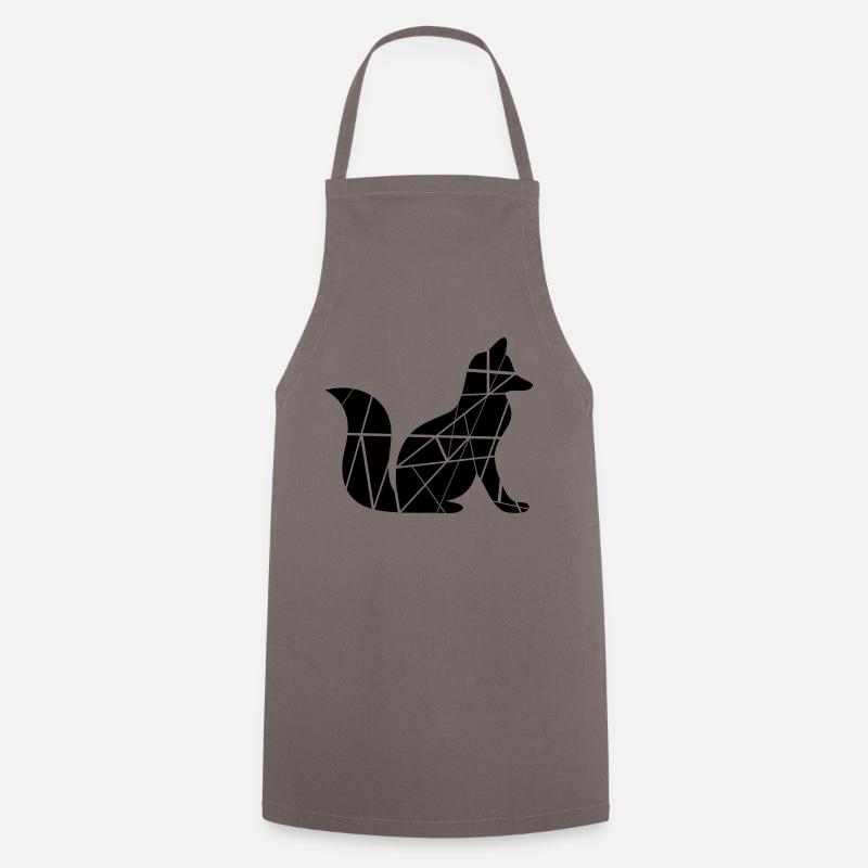 Fuchs Silhouette - Kochschürze - Grau