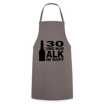 30_alk_im_kopf - Kochschürze - Grau - Vorne - AI Model Male 185 dark (185cm)