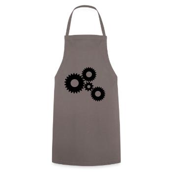 Gear for you / UK - Kochschürze - Grau - Vorne - AI Model Male 185 dark (185cm)