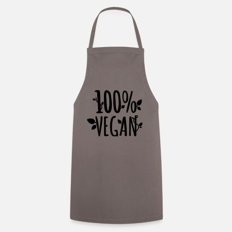 100 pc vegan - Tablier de cuisine - gris