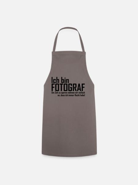 Fotograf Sprüche - Kochschürze - Grau