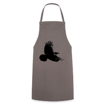 Raven - Cooking Apron - grey - Front - AI Model Male 185 dark (185cm)