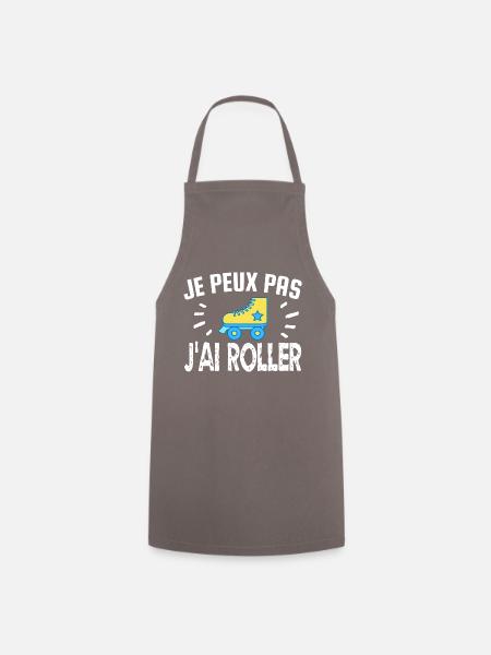 je peux pas j'ai roller - Tablier de cuisine - gris