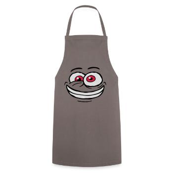 Crazy Comic Face Design - Tablier de cuisine - gris - Devant - AI Model Male 185 dark (185cm)