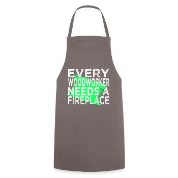 Arboriculture Safety Helmet Chainsaw Carpenter - Cooking Apron - grey - Front - AI Model Male 185 dark (185cm)