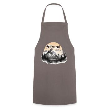 South Tyrol with mountains, the gift of loyalty to the land - Cooking Apron - grey - Front - AI Model Male 185 dark (185cm)