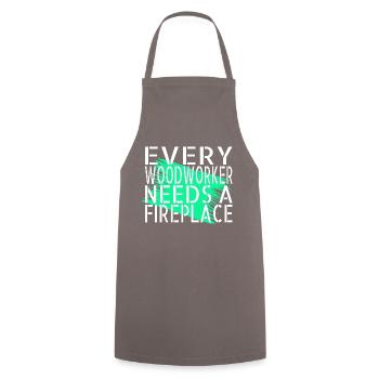 Carpenter Jokes Tshirts Present Idea - Cooking Apron - grey - Front - AI Model Male 185 dark (185cm)