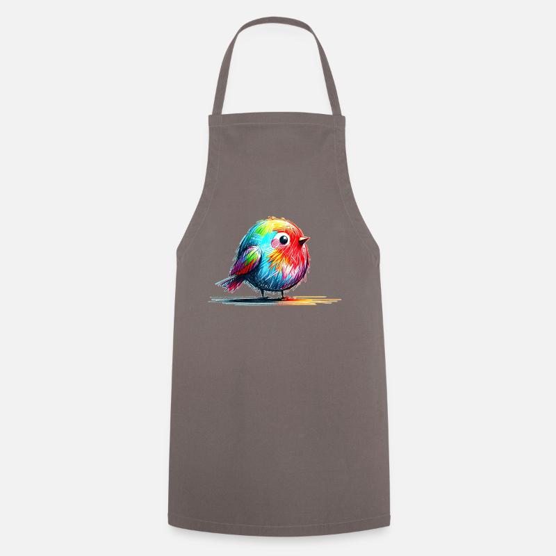 Birdie - Cooking Apron - grey