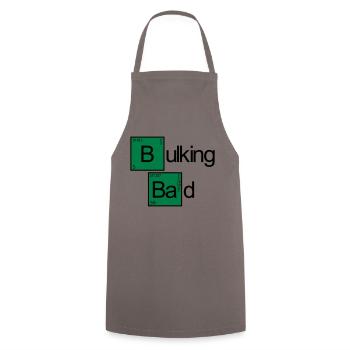 Bulking Bad - Cooking Apron - grey - Front - AI Model Male 185 dark (185cm)