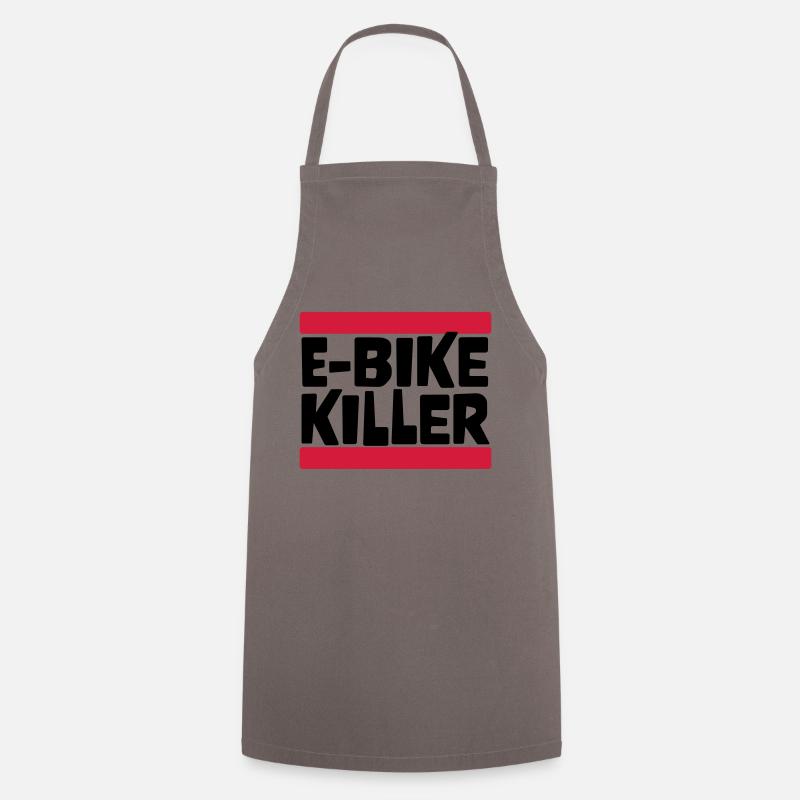 E BIKE KILLER - Kochschürze - Grau
