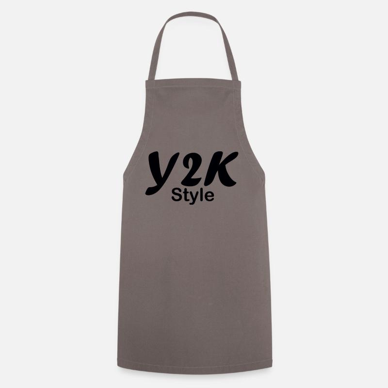Y2k style 2000 - Tablier de cuisine - gris