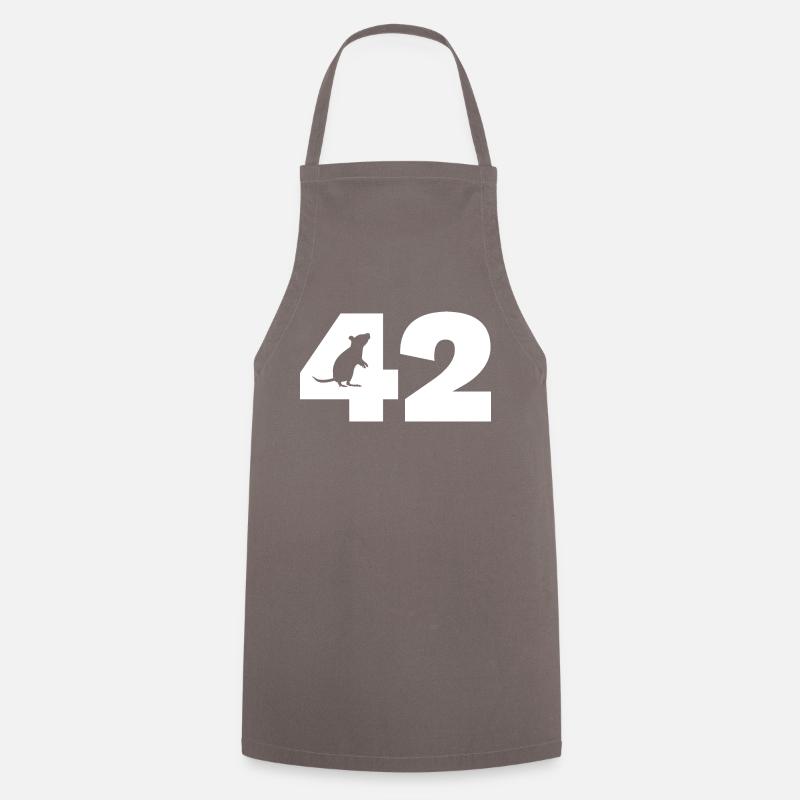 42 - Maus - Kochschürze - Grau