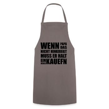 Handwerker Handyman Handwerk Werkzeug Baustelle - Kochschürze - Grau - Vorne - AI Model Male 185 dark (185cm)