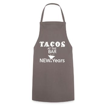 Tacos - Happy New Year - Cooking Apron - grey - Front - AI Model Male 185 dark (185cm)