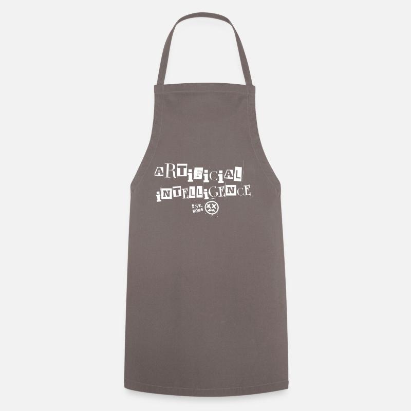 AI Artificial Intelligence - Cooking Apron - grey