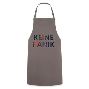 Keine Panik 4 - Kochschürze - Grau - Vorne - AI Model Male 185 dark (185cm)