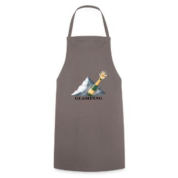 Glamping - Kochschürze - Grau - Vorne - AI Model Male 185 dark (185cm)
