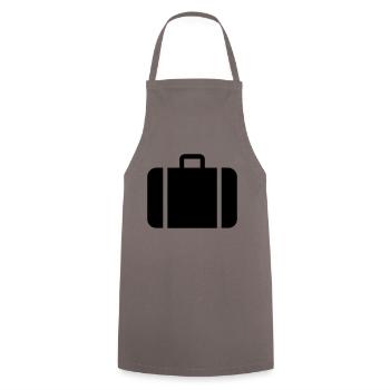valise,voyage,aéroport,Gare ferroviaire - Tablier de cuisine - gris - Devant - AI Model Male 185 dark (185cm)