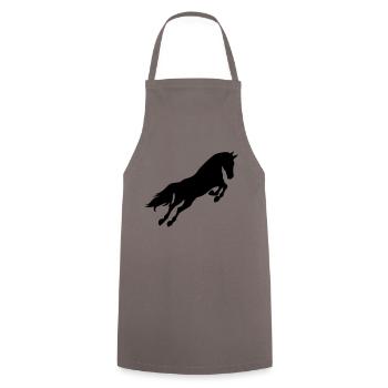 horse - Tablier de cuisine - gris - Devant - AI Model Male 185 dark (185cm)