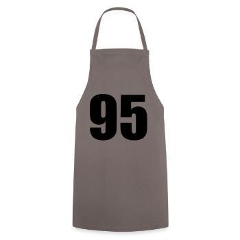 95 - Tablier de cuisine - gris - Devant - AI Model Male 185 dark (185cm)