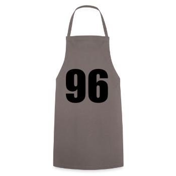 96 - Kochschürze - Grau - Vorne - AI Model Male 185 dark (185cm)