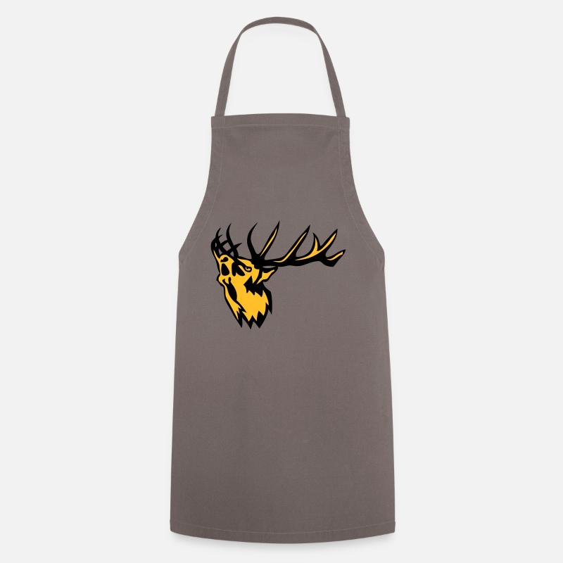 animal deer belling deer 0 - Cooking Apron - grey
