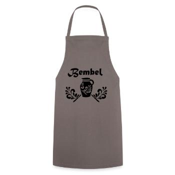 BEMBEL - Bembeltown Frankfurt Souvenirs - Kochschürze - Grau - Vorne - AI Model Male 185 dark (185cm)