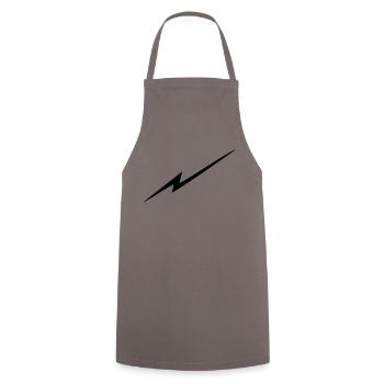 blitz - Kochschürze - Grau - Vorne - AI Model Male 185 dark (185cm)