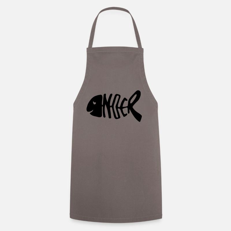 Noer fish exitshirt - Cooking Apron - grey