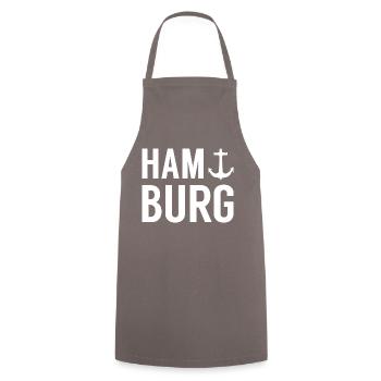Hamburg Anchor - Cooking Apron - grey - Front - AI Model Male 185 dark (185cm)
