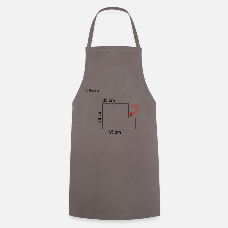 Math Math Blague Cadeau Cadeau Idée Nerdy - Tablier de cuisine - gris