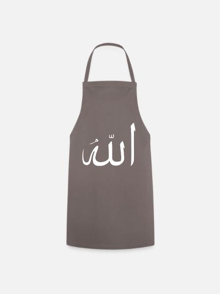 Allah/Gott - Kochschürze - Grau