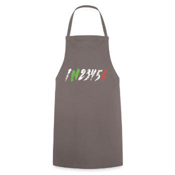 1N23456 Motorcycle Gearshift - Adrenaline - Cooking Apron - grey - Front - AI Model Male 185 dark (185cm)