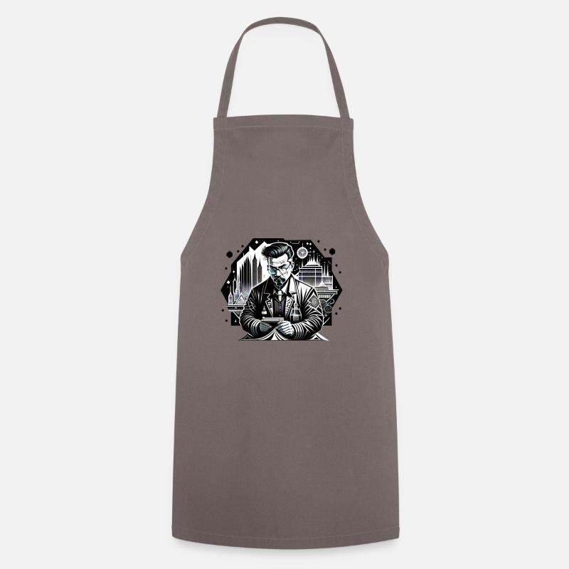 Scientist in the laboratory - Cooking Apron - grey