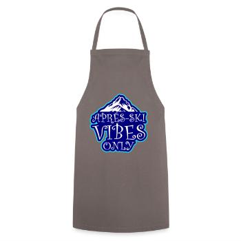 Après-ski vibes only - Cooking Apron - grey - Front - AI Model Male 185 dark (185cm)