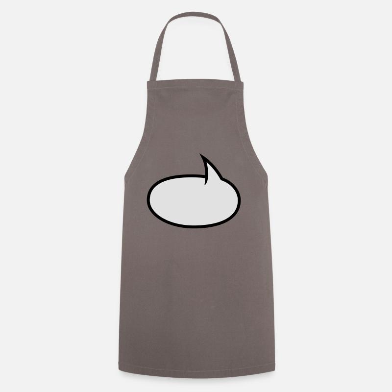 Two-tone comic bubble - Cooking Apron - grey