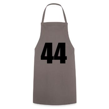 44 - Cooking Apron - grey - Front - AI Model Male 185 dark (185cm)