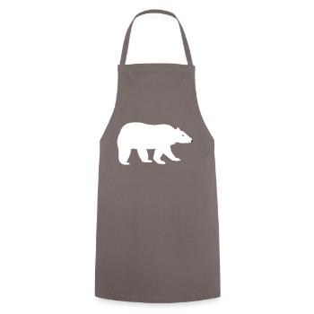 Eisbär - Kochschürze - Grau - Vorne - AI Model Male 185 dark (185cm)