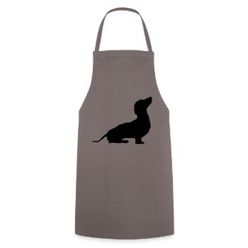 Dog - Kochschürze - Grau - Vorne - AI Model Male 185 dark (185cm)