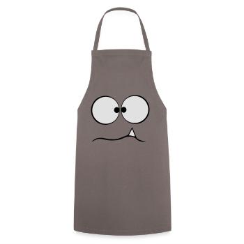 Komisches Monster - Kochschürze - Grau - Vorne - AI Model Male 185 dark (185cm)