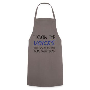 Voices - Tablier de cuisine - gris - Devant - AI Model Male 185 dark (185cm)