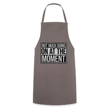 Not much going on - Cooking Apron - grey - Front - AI Model Male 185 dark (185cm)