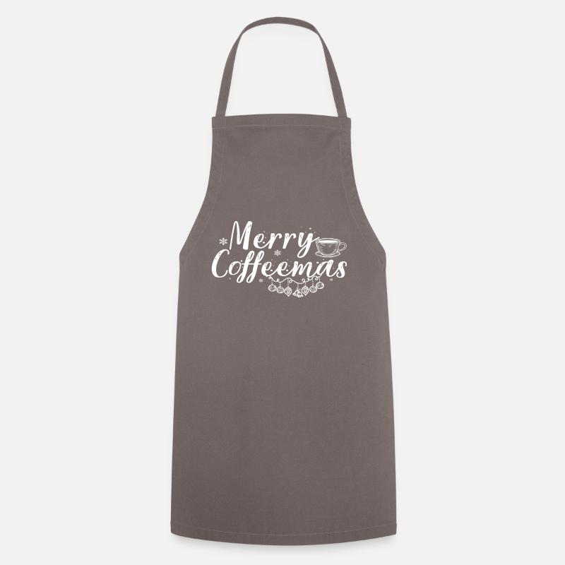 Joyeux Coffeemas - Tablier de cuisine - gris